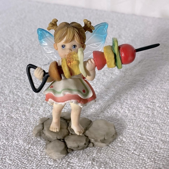 Vintage Enesco My Little Kitchen Fairies Shishkabob Fairie Figurine 2005 - Picture 1 of 11